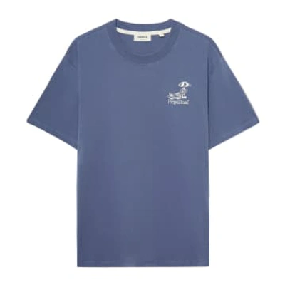 Shop Pompeii Sunbathing Emilio Short-sleeved T-shirt (slate Blue)