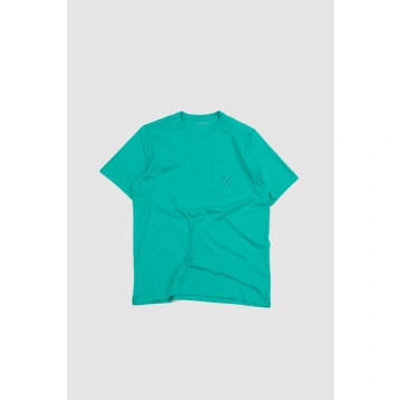 Shop Pop Trading Company Pocket T-shirt Peacock Green/rio Red