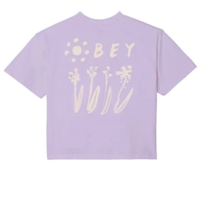 Shop Obey T-shirt Mauve