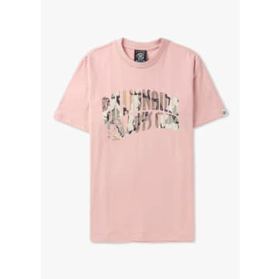 Shop Billionaire Boys Club Mens Camo Arch Logo T-shirt In Pink