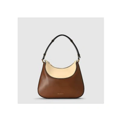 Shop Marni Women's Hobo Brown Shoulder Bag