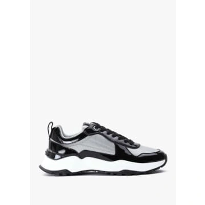 Shop Android Homme Mens Leo Carrillo Patent Leather Trainer In Black