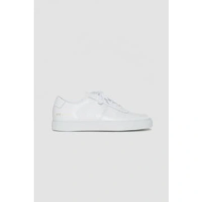 Shop Common Projects Bball Low In Leather White
