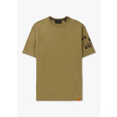 Shop Belstaff Mens Centenary Sleeve Logo T-shirt In British Khaki In Neutrals