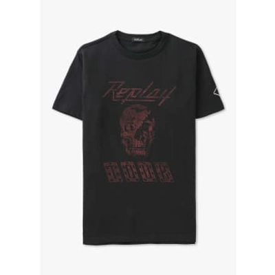 Shop Replay Mens Classic Ii T-shirt In Black