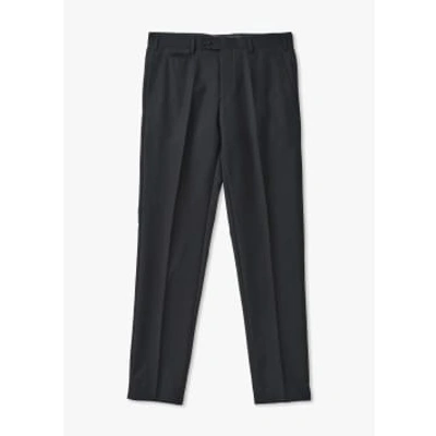 Shop Skopes Mens Milan Tapered Suit Trousers In Black