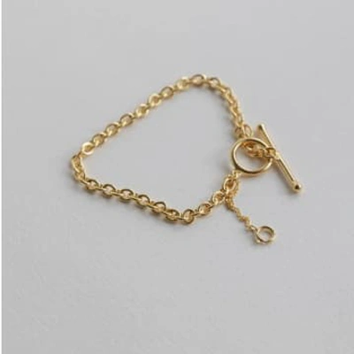 Shop Spoiled Life Lines And Current ‘alberta' Bar Bracelet In Gold