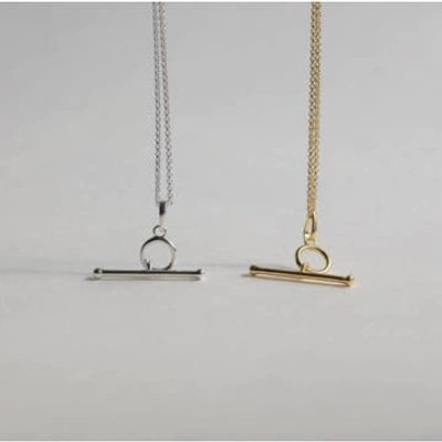 Shop Spoiled Life Lines And Current ‘alberta' Bar Necklace In Metallic