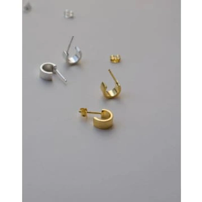 Shop Spoiled Life Lines And Current ‘dana' Cuff Band Earrings In Gold