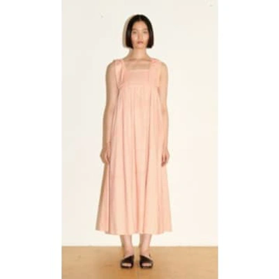 Shop Anorak Jakke Lucia Dress Peach Pink Dress