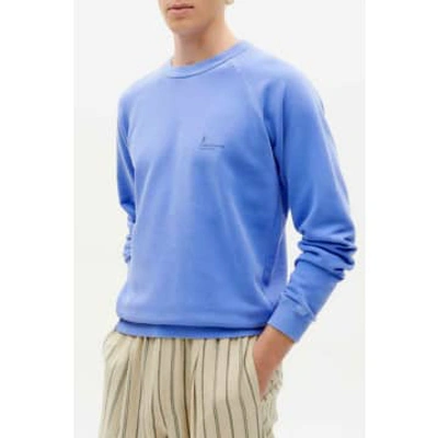 Shop Thinking Mu Indigofera Ftp Sweatshirt In Blue
