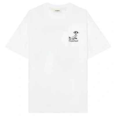 Shop Pompeii Brand Sun Bathing Emilio Graphic T-shirt In White