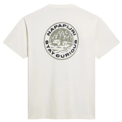 Shop Napapijri S-kotcho T-shirt In White