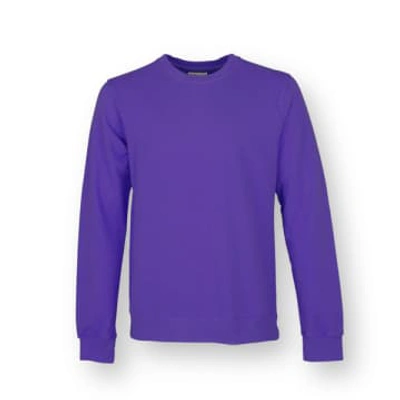 Shop Colorful Standard Crew Sweat Ultra Violet In Purple