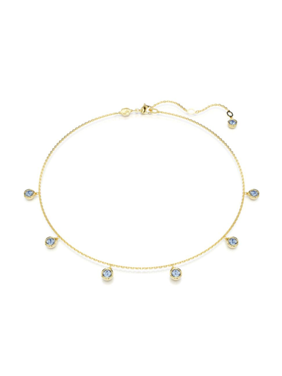 Shop Swarovski Women's Imber Goldtone & Bezel-set Crystal Necklace In Yellow Gold