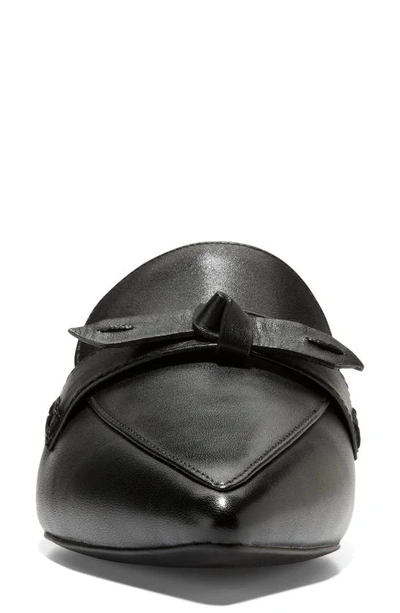 Cole Haan Piper Bow Mule In Black Ltr