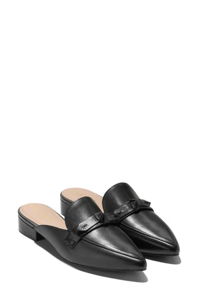 Shop Cole Haan Piper Bow Mule In Black Ltr