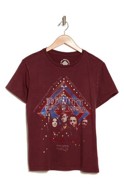 Shop Lucky Brand Big Brother Oversize Graphic T-shirt In Tawny Port