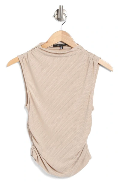 Shop 19 Cooper Gathered Boat Neck Knit Top In Neutral