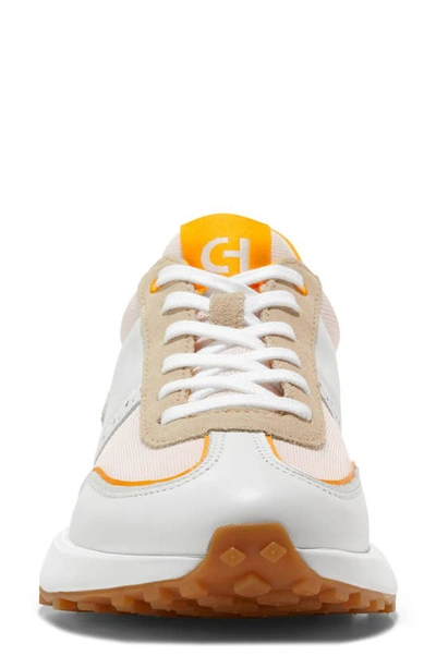 Shop Cole Haan Grand Crosscourt Meadow Runner Sneaker In White/ Ch Orange