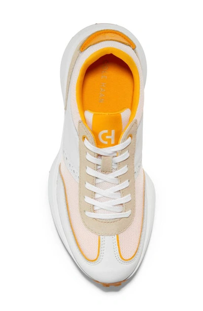 Shop Cole Haan Grand Crosscourt Meadow Runner Sneaker In White/ Ch Orange