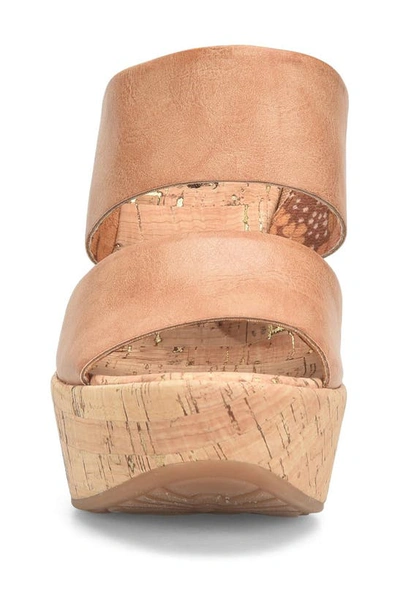 Korks Dezi Cork Platform Sandal In Natural