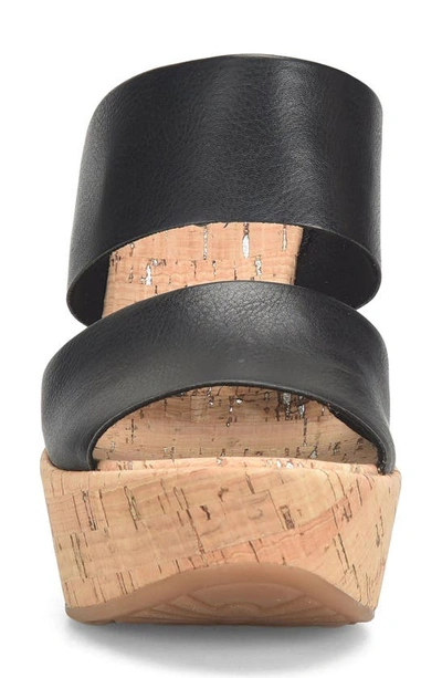 Korks Dezi Cork Platform Sandal In Black