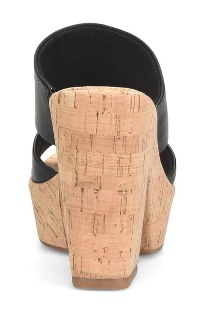 Korks Dezi Cork Platform Sandal In Black