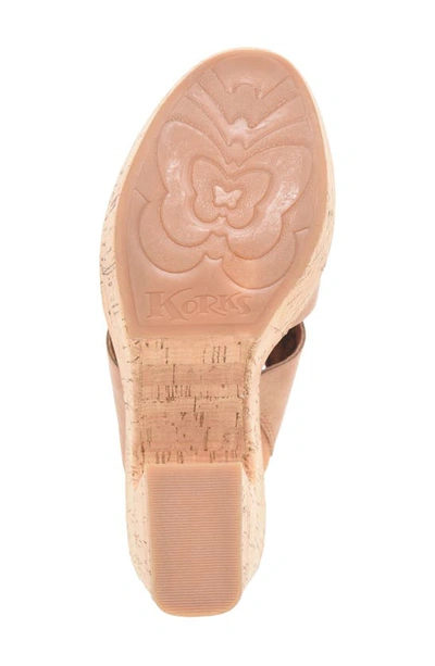 Korks Dezi Cork Platform Sandal In Natural