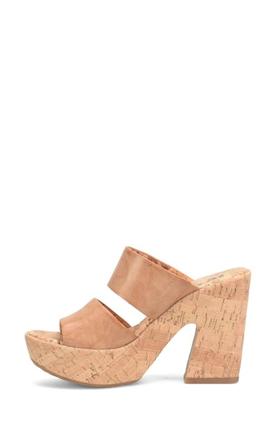 Korks Dezi Cork Platform Sandal In Natural