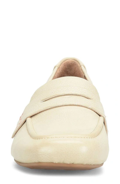 Shop Korks Posie Penny Loafer In Cream