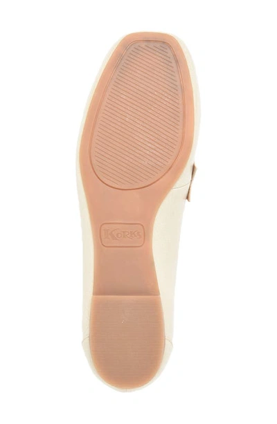 Shop Korks Posie Penny Loafer In Cream