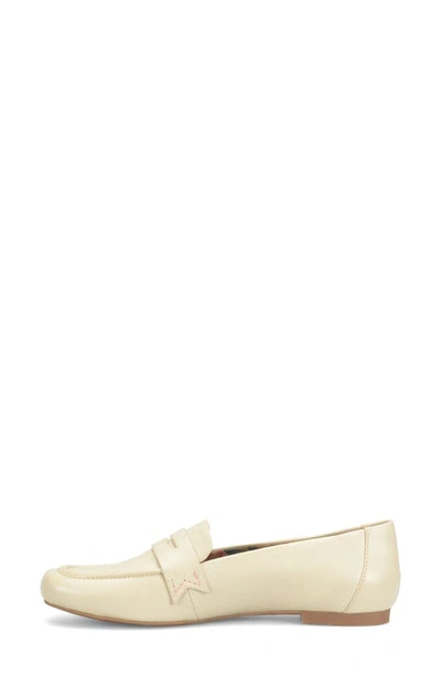 Shop Korks Posie Penny Loafer In Cream