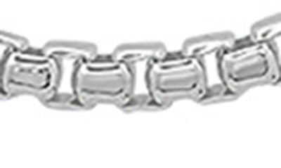 Hmy Jewelry Sterling Silver Box Chain Necklace In Silver