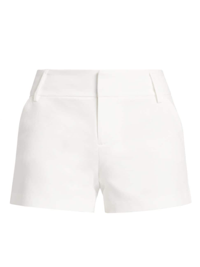 Shop Alice And Olivia Women's Cady Tailored Shorts In Off White