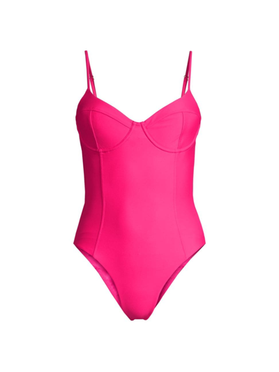 Ramy Brook Jayda Underwire One-piece Swimsuit In Perfect Pink