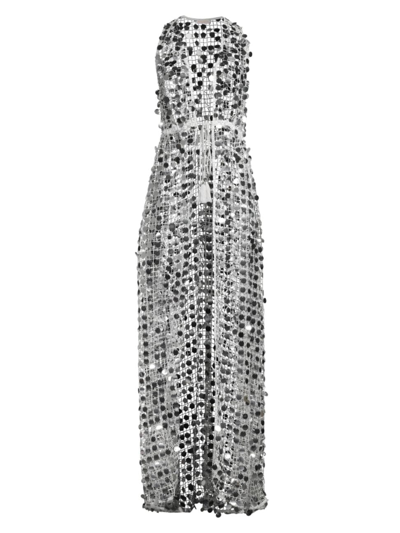 Shop Ramy Brook Women's Michaela Sequined Cover-up Dress In Silver Pailette Mesh