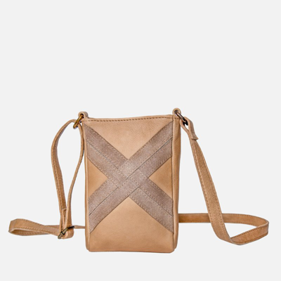Shop Amsterdam Heritage Bakermans | Leather Phone Bag In Brown