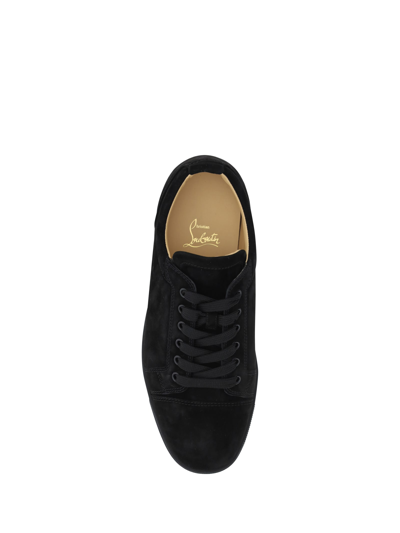 Shop Christian Louboutin Louis Junior Sneakers In Black/bk