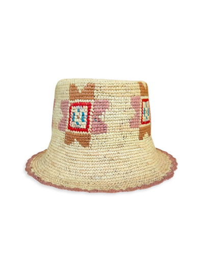 Shop Freya Women's Reya Crochet Bucket Hat In Natural