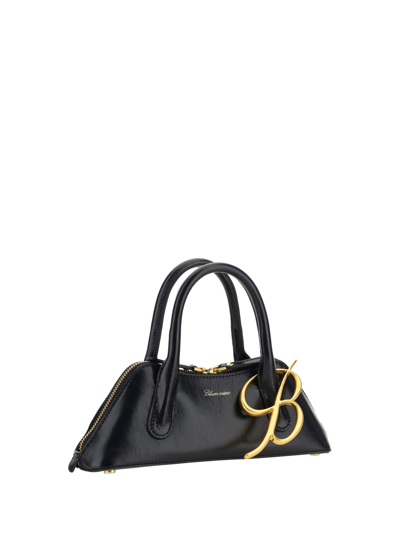 Shop Blumarine Baguette Mini Handbag In Nero