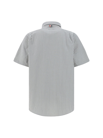 Shop Thom Browne Shirt In Silver