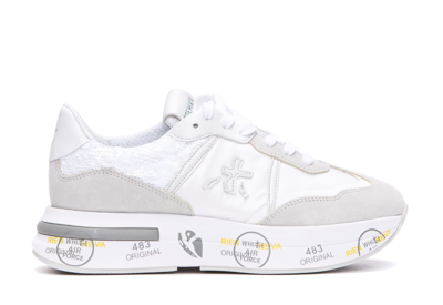 Shop Premiata Cassie 6346 Sneakers In White