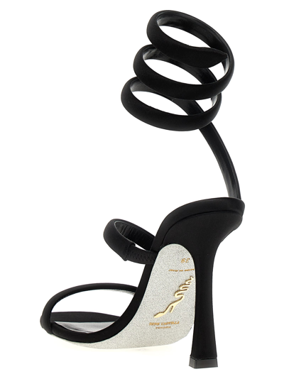 Shop René Caovilla Cleo Sandals In Black