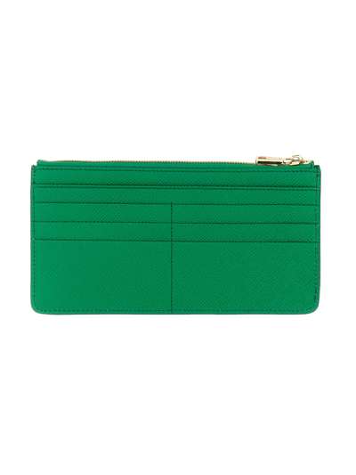 Shop Dolce & Gabbana Large Card Holder In Verde