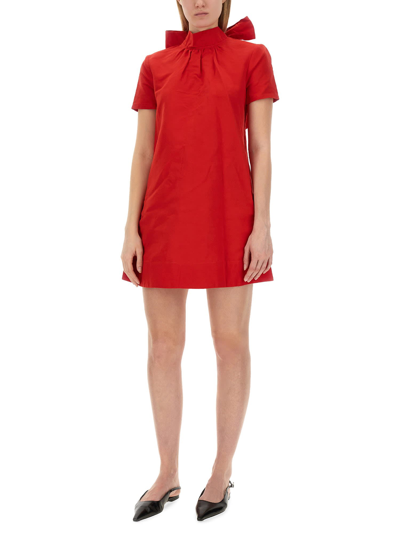 Shop Staud Mini Dress Ilana In Rosso