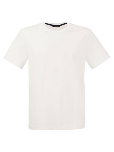 Shop Fay Cotton T-shirt In White