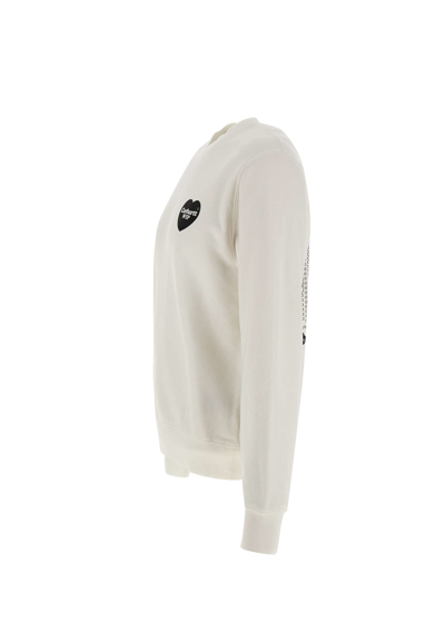 Shop Carhartt Heart Bandana Cotton Sweatshirt In White