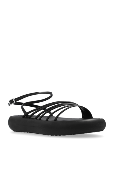 Vic Matie Travel Platform Sandals In Black