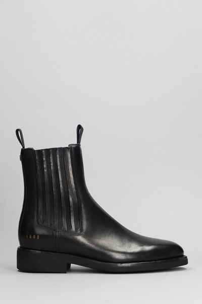 Shop Golden Goose Chelsea Ankle Boots In Black Leather